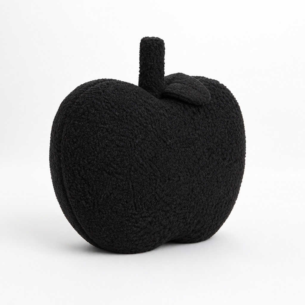Apple-Shaped Throw Pillow (Machine-Washable)