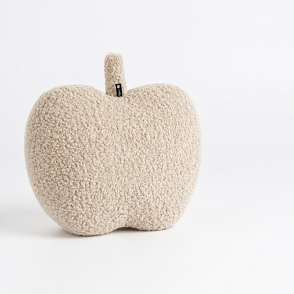 Apple-Shaped Throw Pillow (Machine-Washable)