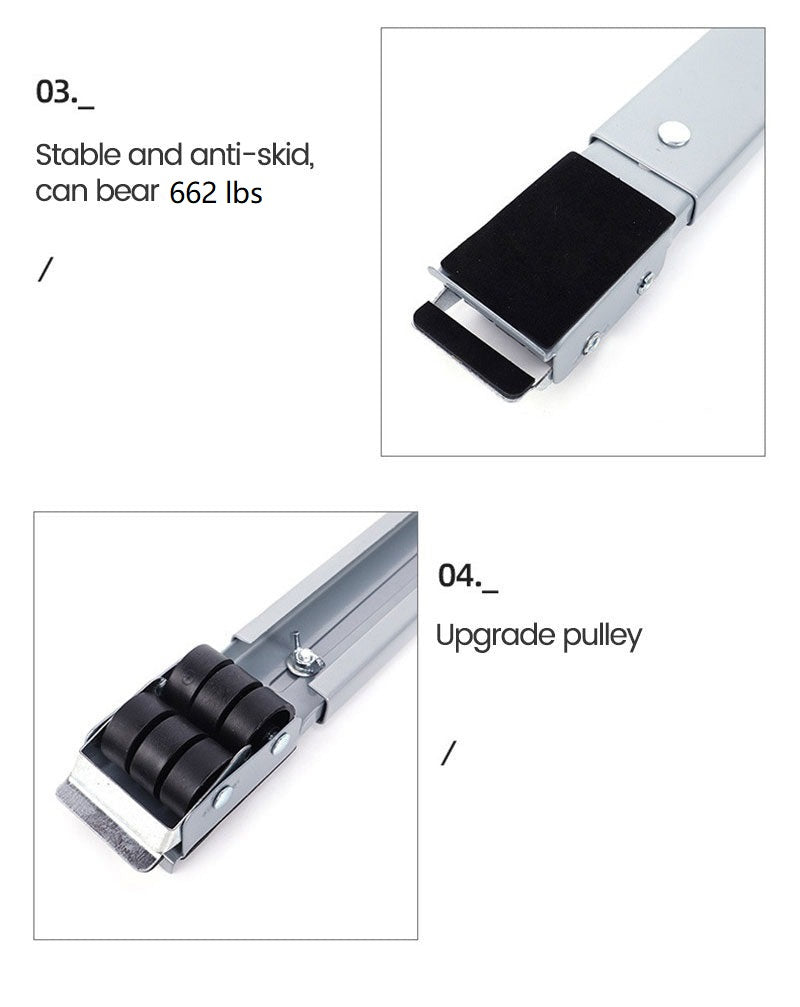 Appliance Roller Base Adjustable Wheels & Locking Brake