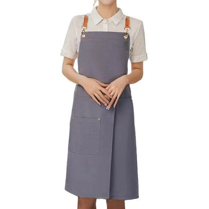 Apron Split Skirt Water-Resistant Microfiber Adjustable Straps