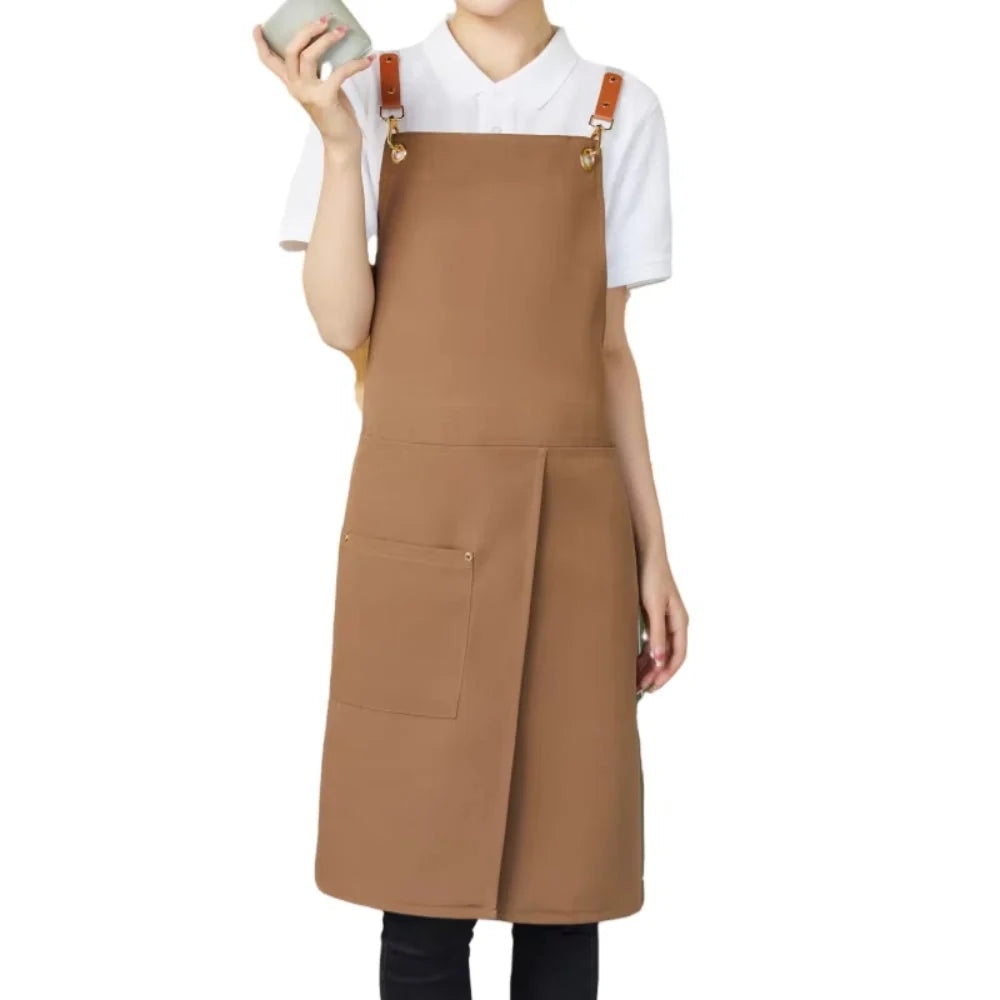 Apron Split Skirt Water-Resistant Microfiber Adjustable Straps