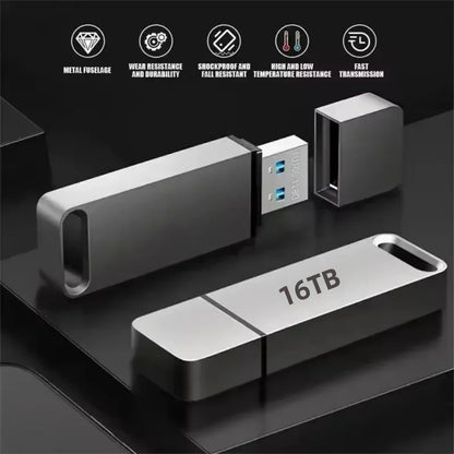 AquaGuard 16TB Durable USB Drive for Maximum Protection