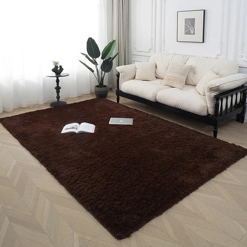 Area Rug Plush Soft Fibers Non-Slip Backing