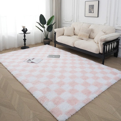 Area Rug Plush Soft Fibers Non-Slip Backing