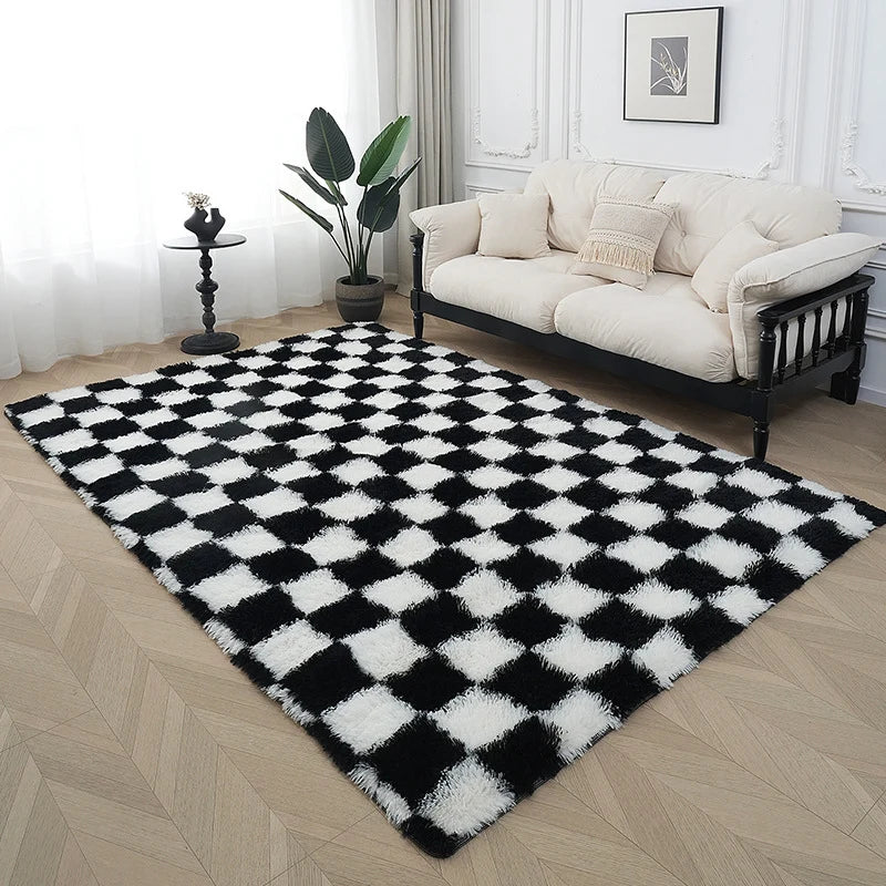 Area Rug Plush Soft Fibers Non-Slip Backing