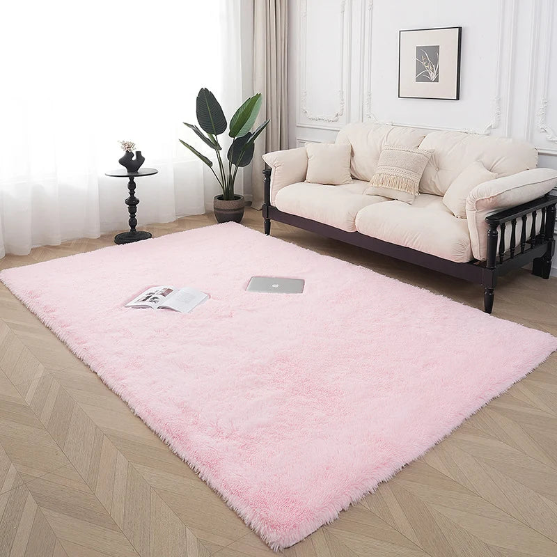 Area Rug Plush Soft Fibers Non-Slip Backing