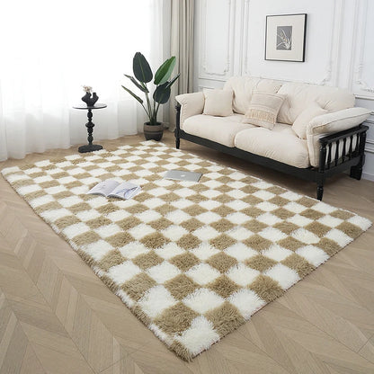 Area Rug Plush Soft Fibers Non-Slip Backing