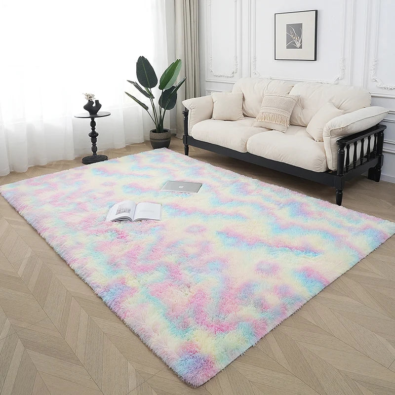 Area Rug Plush Soft Fibers Non-Slip Backing