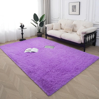 Area Rug Plush Soft Fibers Non-Slip Backing