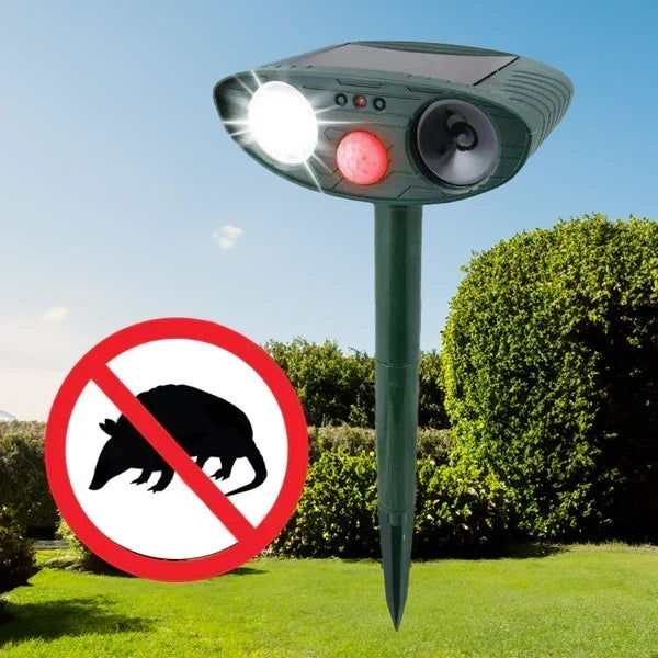 Armadillo Repellent Motion-Activated Solar-Powered Weatherproof
