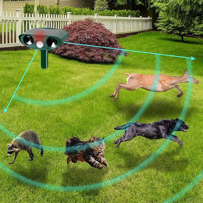 Armadillo Repellent Motion-Activated Solar-Powered Weatherproof