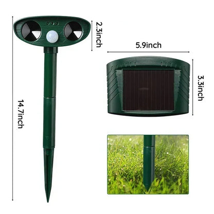 Armadillo Repellent Motion-Activated Solar-Powered Weatherproof