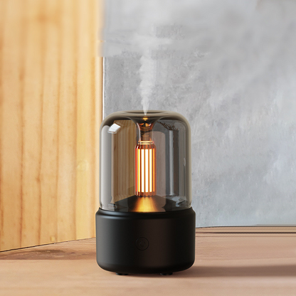 Aroma Diffuser Candle-Like Warm LED USB-Powered & Auto Shut-Off