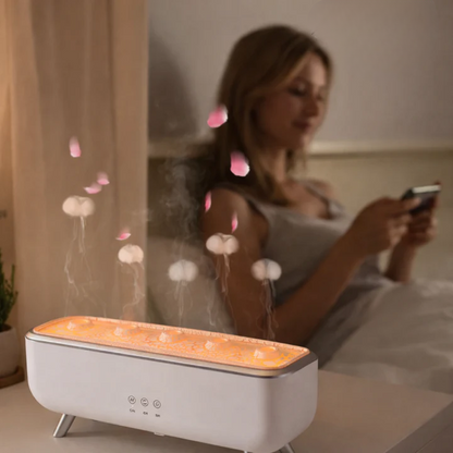 Aroma Diffuser Jellyfish Mist Color-Changing LED 300ml Remote