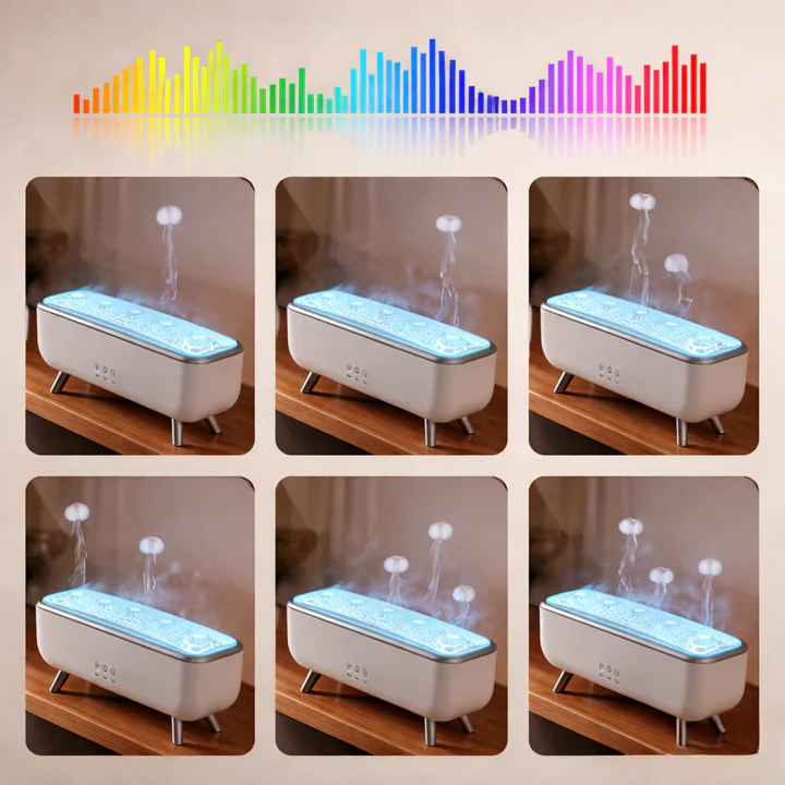Aroma Diffuser Jellyfish Mist Color-Changing LED 300ml Remote