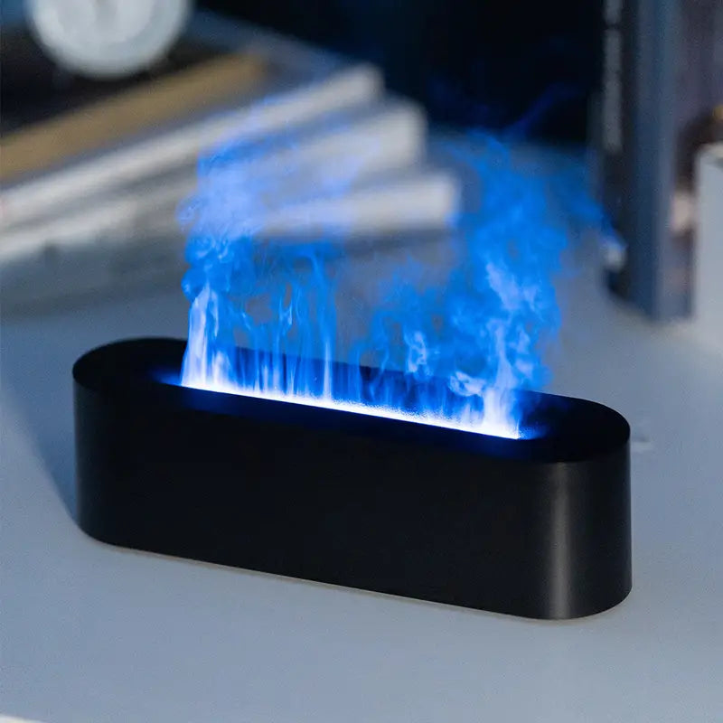Aroma Diffuser Ultrasonic Misting & LED Flame Effect