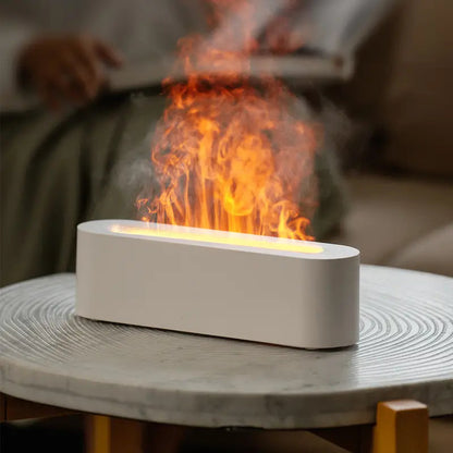 Aroma Diffuser Ultrasonic Misting & LED Flame Effect