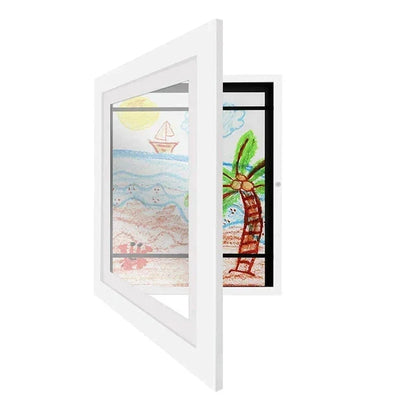 Art Display Frame Front-Opening Holds 150 Artworks