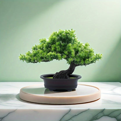 Artificial Bonsai Tree Realistic Evergreen Low Maintenance