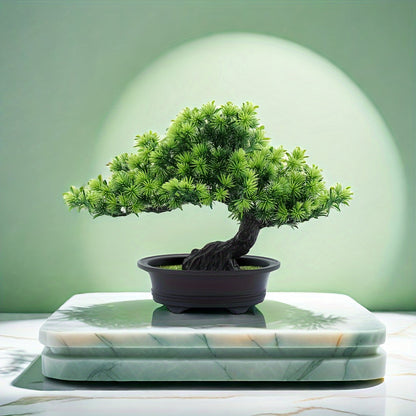 Artificial Bonsai Tree Realistic Evergreen Low Maintenance