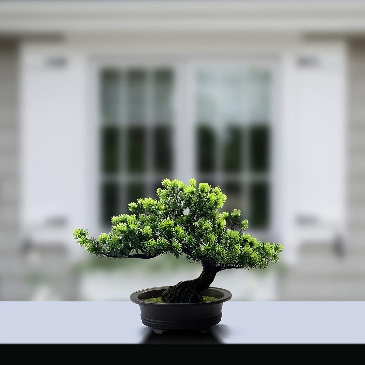 Artificial Bonsai Tree Realistic Evergreen Low Maintenance