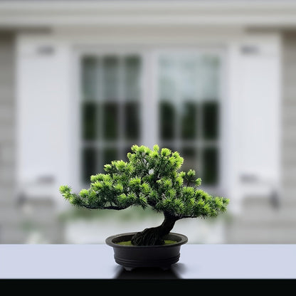 Artificial Bonsai Tree Realistic Evergreen Low Maintenance