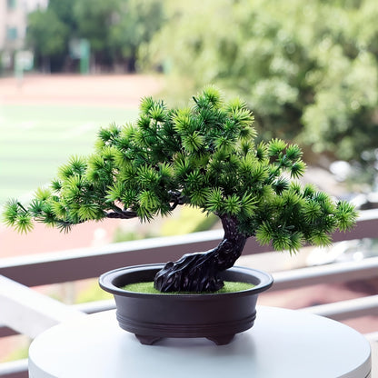 Artificial Bonsai Tree Realistic Evergreen Low Maintenance