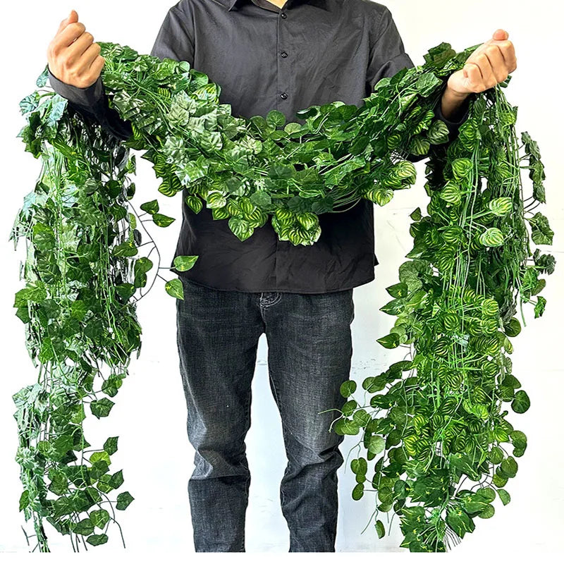 Artificial Ivy Garland Lifelike & Maintenance-Free 2.1m