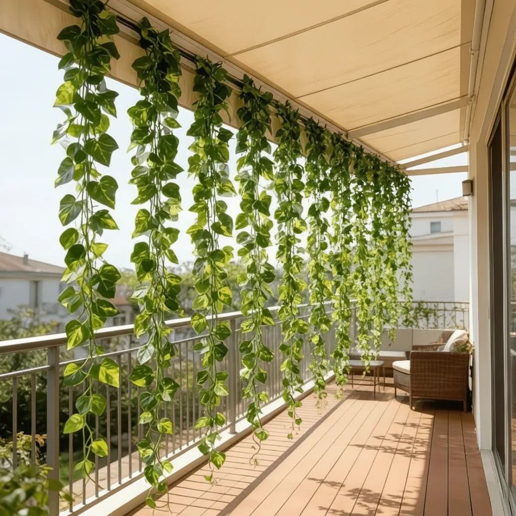 Artificial Ivy Garland Lifelike & Maintenance-Free 2.1m