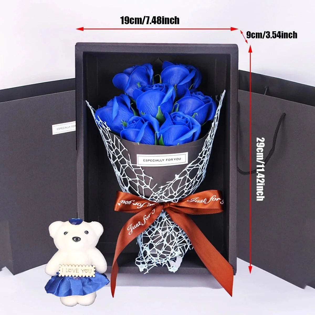 Artificial Rose Bouquet 7-Head No-Wilting Floral Decor