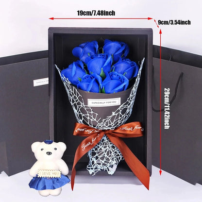 Artificial Rose Bouquet 7-Head No-Wilting Floral Decor