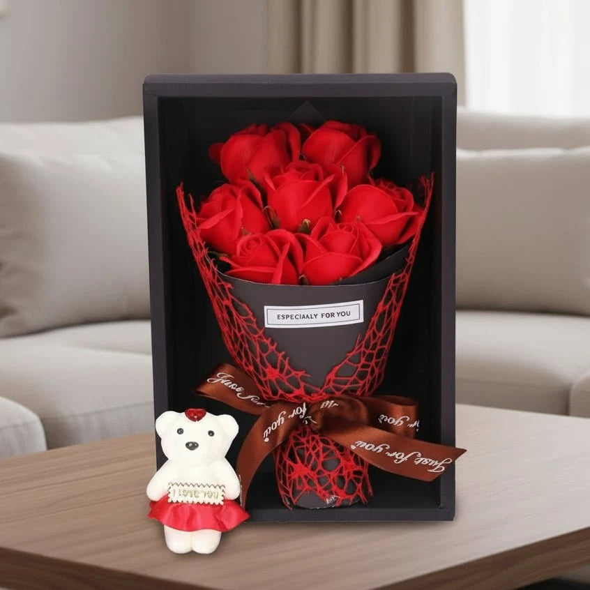 Artificial Rose Bouquet Seven Heads No Maintenance