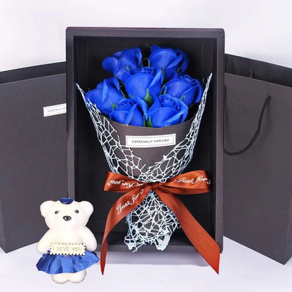 Artificial Rose Bouquet Seven Heads No Maintenance
