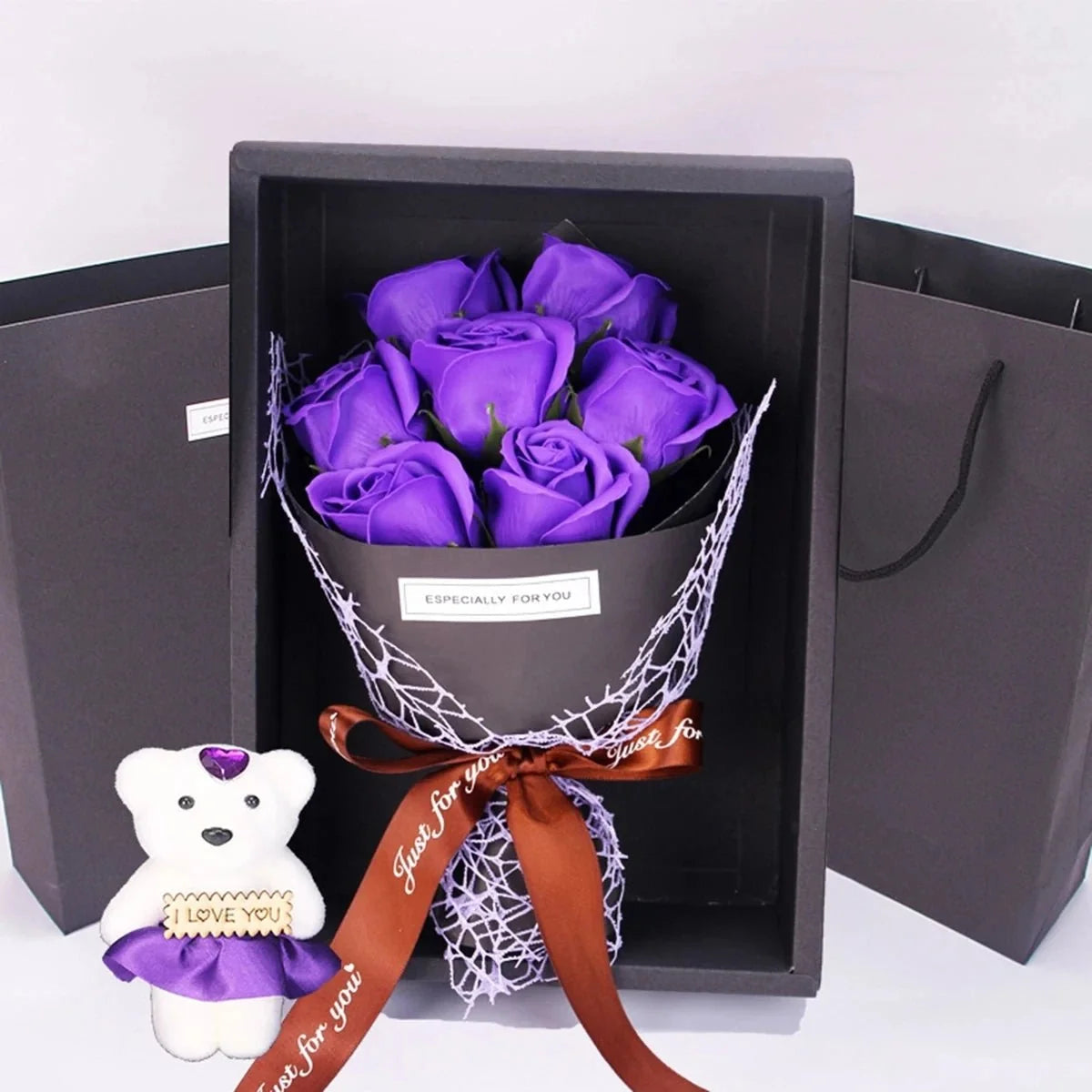 Artificial Rose Bouquet Seven Heads No Maintenance