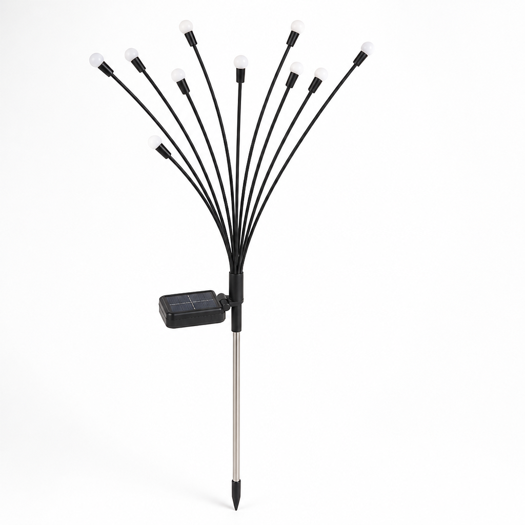 Dusk-to-Dawn Glow Worm Solar Garden Light