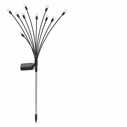 Dusk-to-Dawn Glow Worm Solar Garden Light