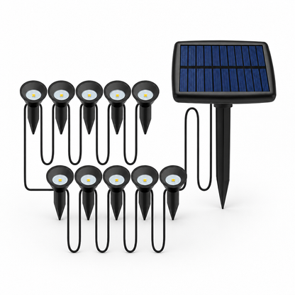 Stake-Mounted Solar LED Pathway Garden Lights (Automatic Dusk-to-Dawn)