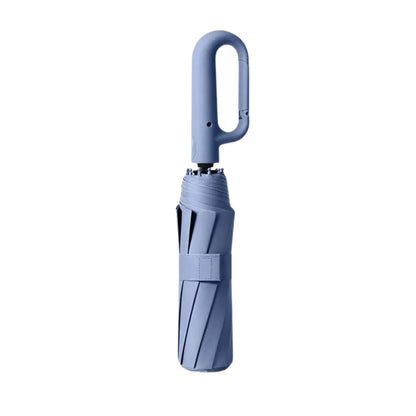 Automatic Folding Umbrella with Large Buckle Handle – Windproof & Space-Saving