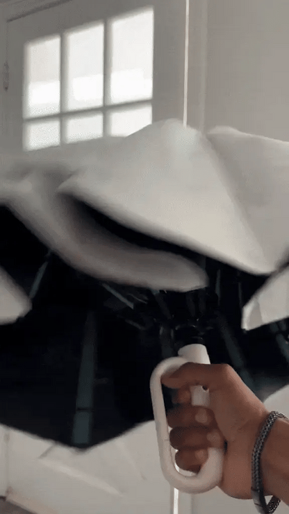 Automatic Folding Umbrella with Large Buckle Handle – Windproof & Space-Saving