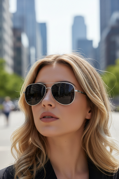 Aviator Sunglasses Lightweight UV400 & Anti-Reflective