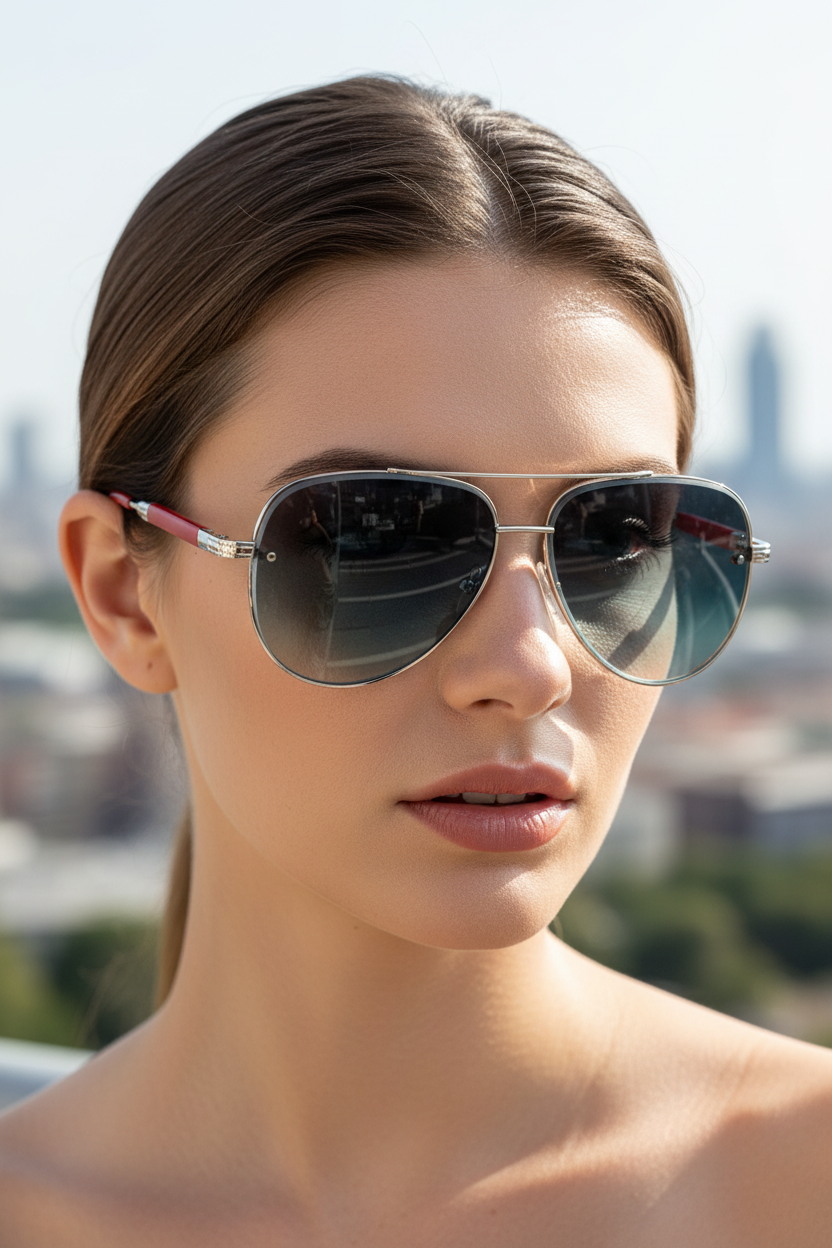 Aviator Sunglasses Lightweight UV400 & Anti-Reflective