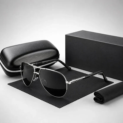Aviator Sunglasses Polarized UV400 Lightweight Metal Frame