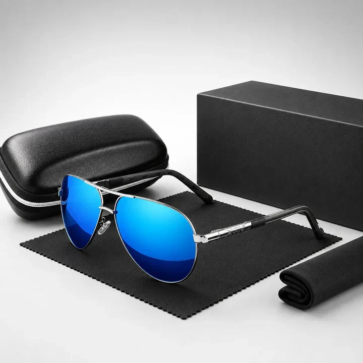 Aviator Sunglasses Polarized UV400 Lightweight Metal Frame