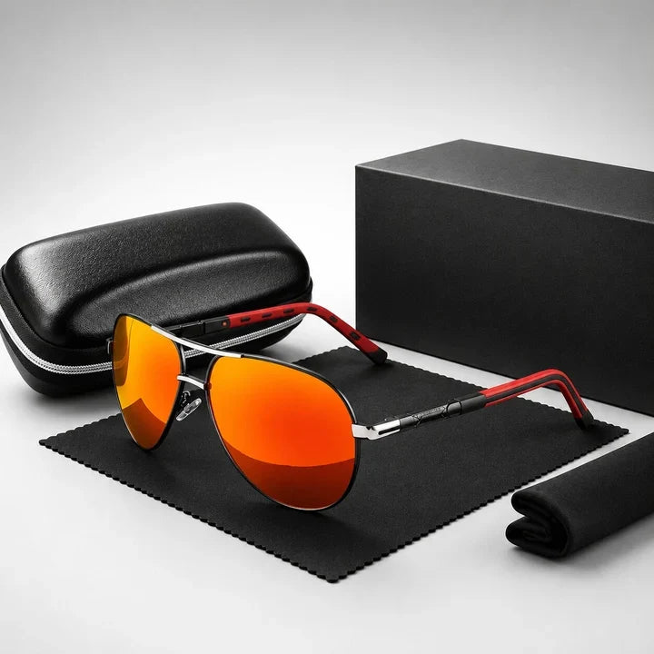 Aviator Sunglasses Polarized UV400 Lightweight Metal Frame