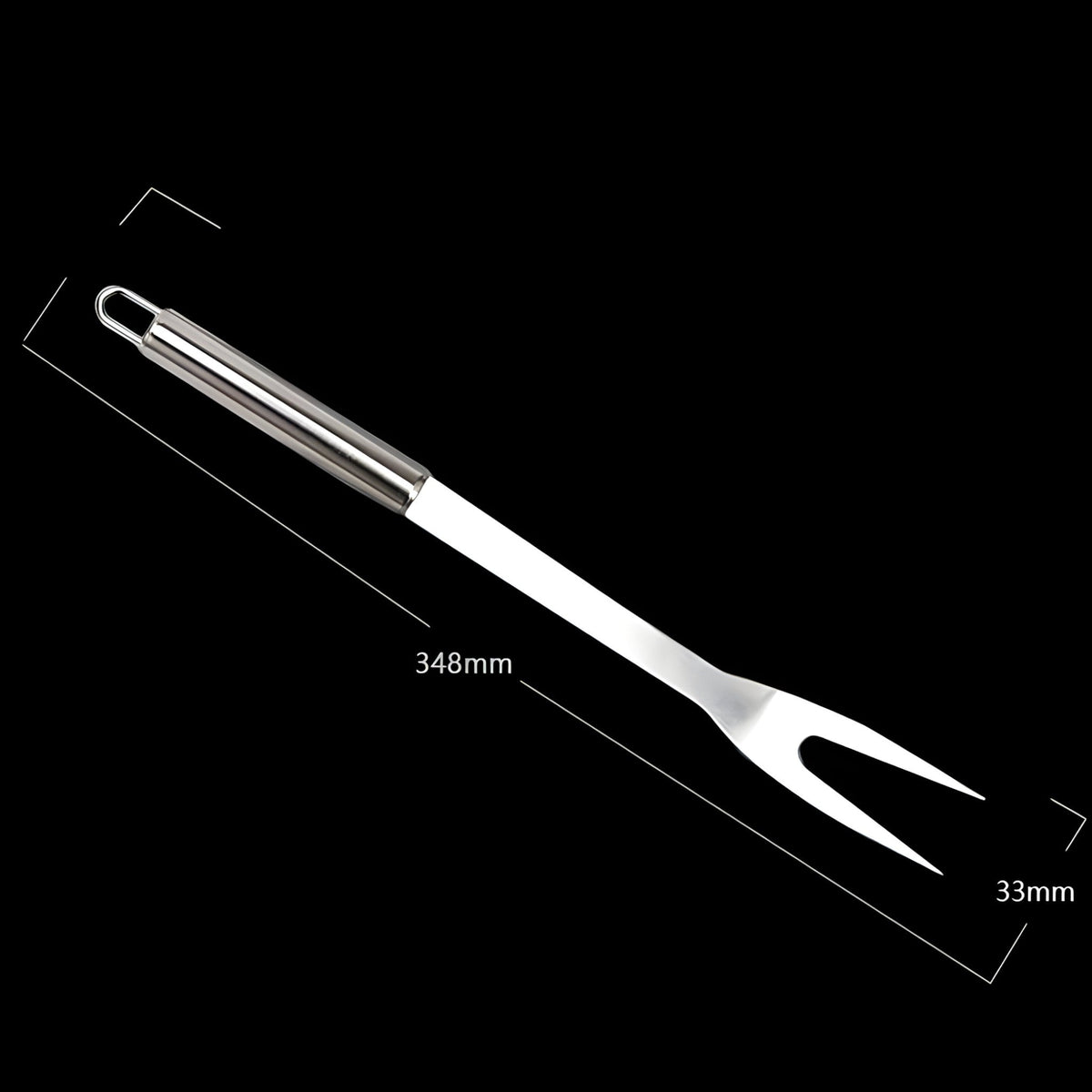 BBQ Utensil Set Stainless Steel Non-Slip Handles & Carrying Bag