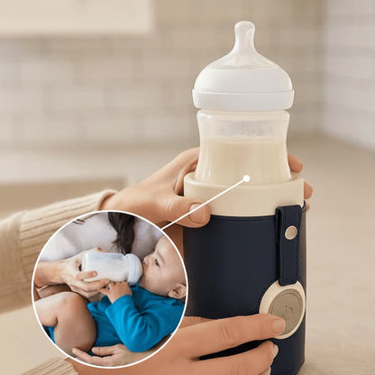 Baby Bottle Warmer Portable USB-Powered 3-Temp