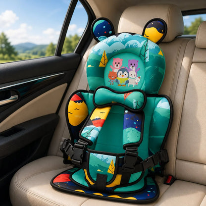 Baby Car Seat Bear-Shaped Padded Support Adjustable Strap