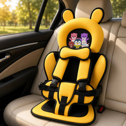 Baby Car Seat Bear-Shaped Padded Support Adjustable Strap