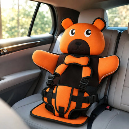 Baby Car Seat Padded Bear-Shaped Adjustable Strap