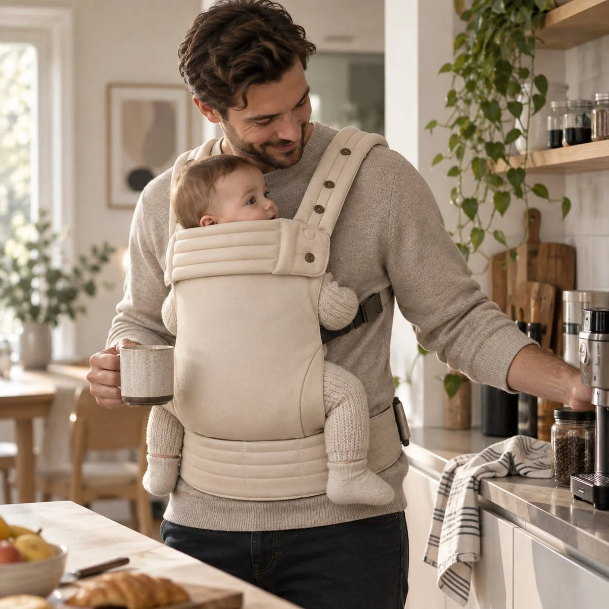 Baby Carrier Ergonomic 3-Position Padded Straps